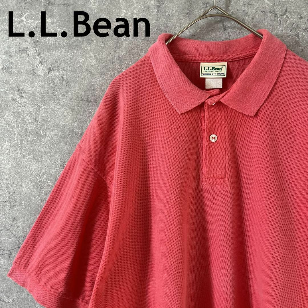 L.L.Bean - L.L.BEAN 80s 90s USA製 ポロシャツ 鹿の子 半袖 L L.L.Bean - L.L.BEAN 80s 90s USA製 ポロシャツ 鹿の子 半袖 L