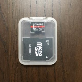 トウシバ(東芝)のMicro sd XC 128GB  （アダプター付）(PC周辺機器)