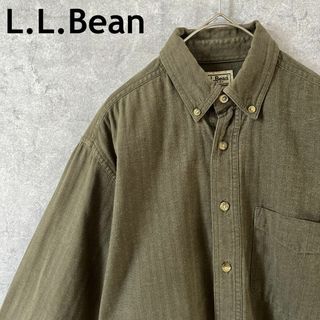 L.L.Bean - L.L.BEAN チェック柄シャツ 長袖 コットン ゆったりS L.L.Bean - L.L.BEAN チェック柄シャツ 長袖 コットン ゆったりS
