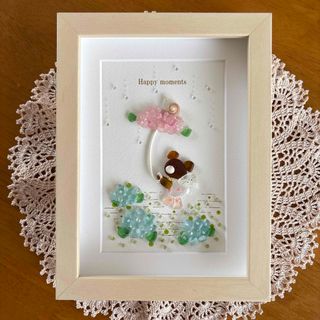 シーグラスアート❁雨の日のお散歩❁の通販 by chiru's shop|ラクマ シーグラスアート❁雨の日のお散歩❁の通販 by chiru's shop|ラクマ