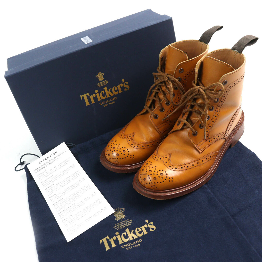 美品△Tricker's トリッカーズ L5411 メダリオン ウィングチップ 美品△Tricker's トリッカーズ L5411 メダリオン ウィングチップ