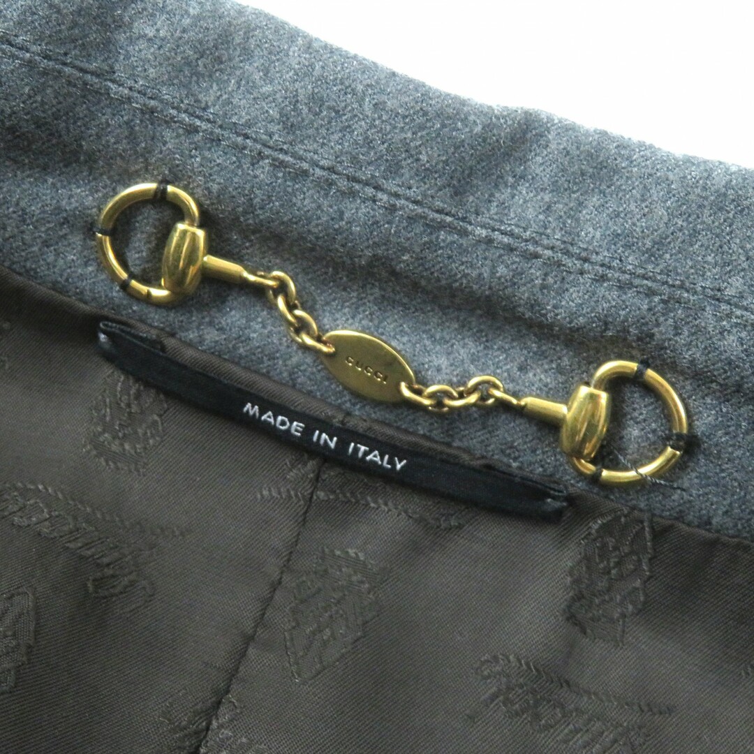 GUCCI - 極美品△GUCCI グッチ ウール 裏地ロゴ総柄 クレスト GUCCI - 極美品△GUCCI グッチ ウール 裏地ロゴ総柄 クレスト