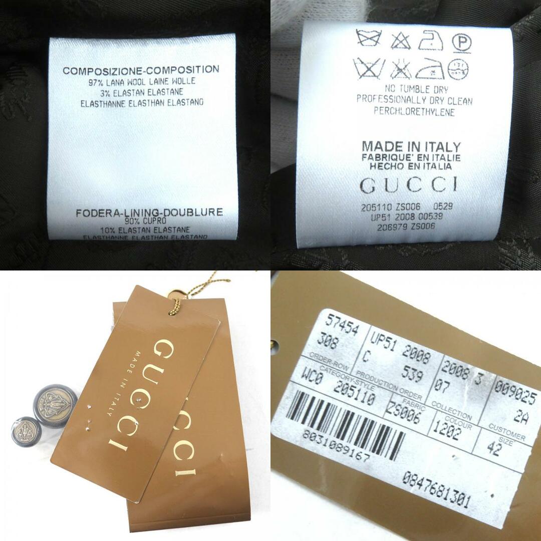 GUCCI - 極美品△GUCCI グッチ ウール 裏地ロゴ総柄 クレスト GUCCI - 極美品△GUCCI グッチ ウール 裏地ロゴ総柄 クレスト