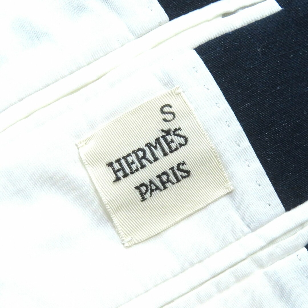 HERMES - 極美品△HERMES エルメス リネン コットン ロゴボタン HERMES - 極美品△HERMES エルメス リネン コットン ロゴボタン