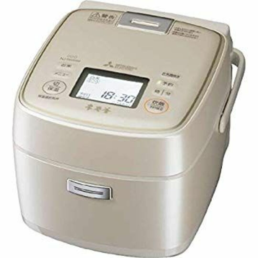三菱 IHジャー炊飯器(3.5合炊き) 白和三盆MITSUBISHI 本炭釜 NJ-SW069-W mxn26g8 スマホ/家電/カメラの調理家電(炊飯器)の商品写真