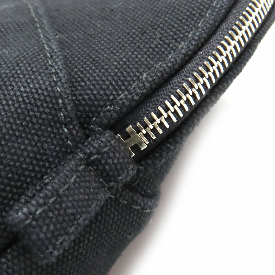 HERMES - 極美品△HERMES エルメス ボリードポーチ MM Hロゴ刺繍 HERMES - 極美品△HERMES エルメス ボリードポーチ MM Hロゴ刺繍