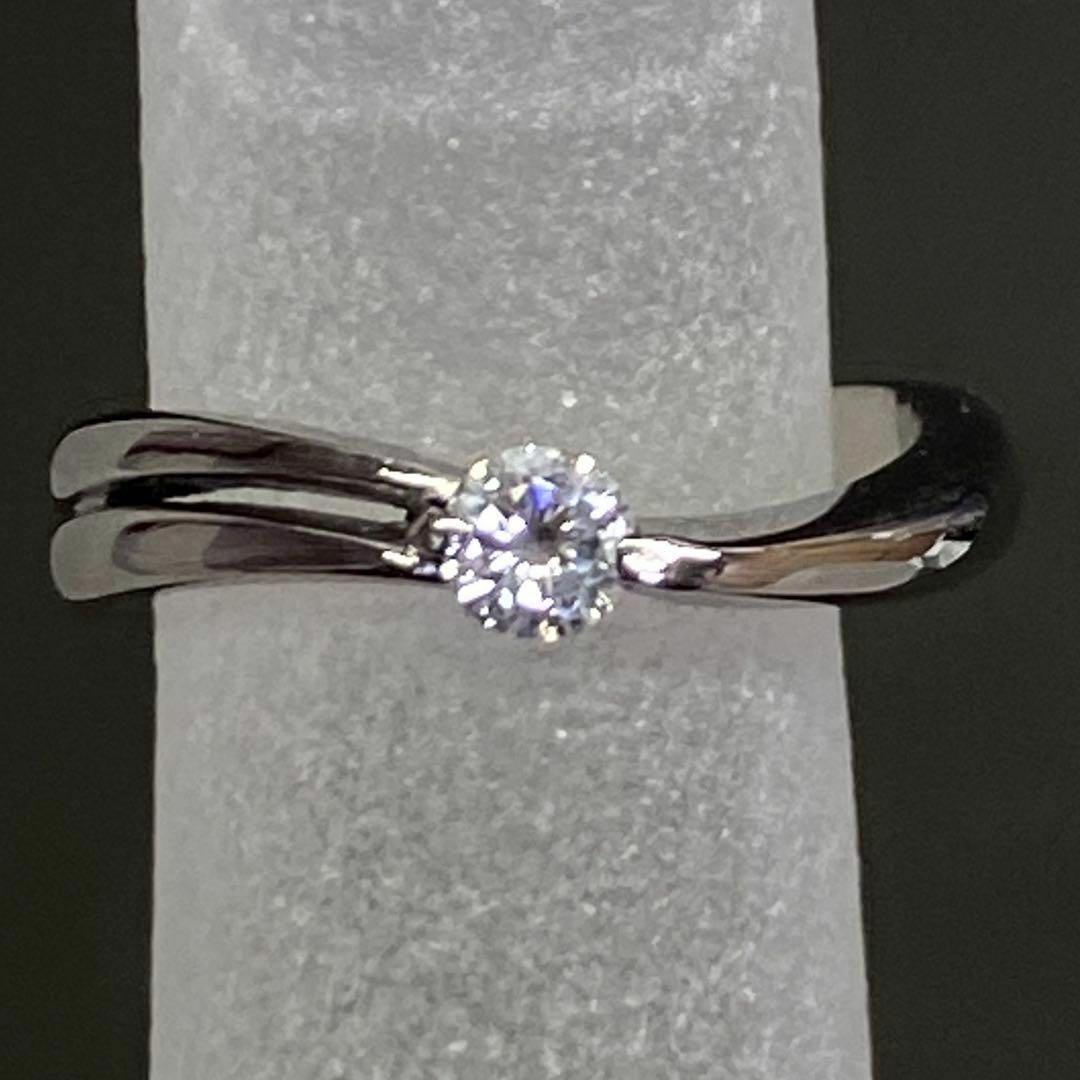 半額満載!スーパーSALE グランドセール! Pt900 天然ダイヤモンドリング プラチナの サイズ5号 D0.12ct ゴールド