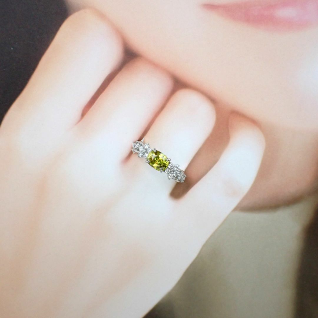 超高品質ギラギラスフェーンリング1.04ct　PT950 レディースのアクセサリー(リング(指輪))の商品写真