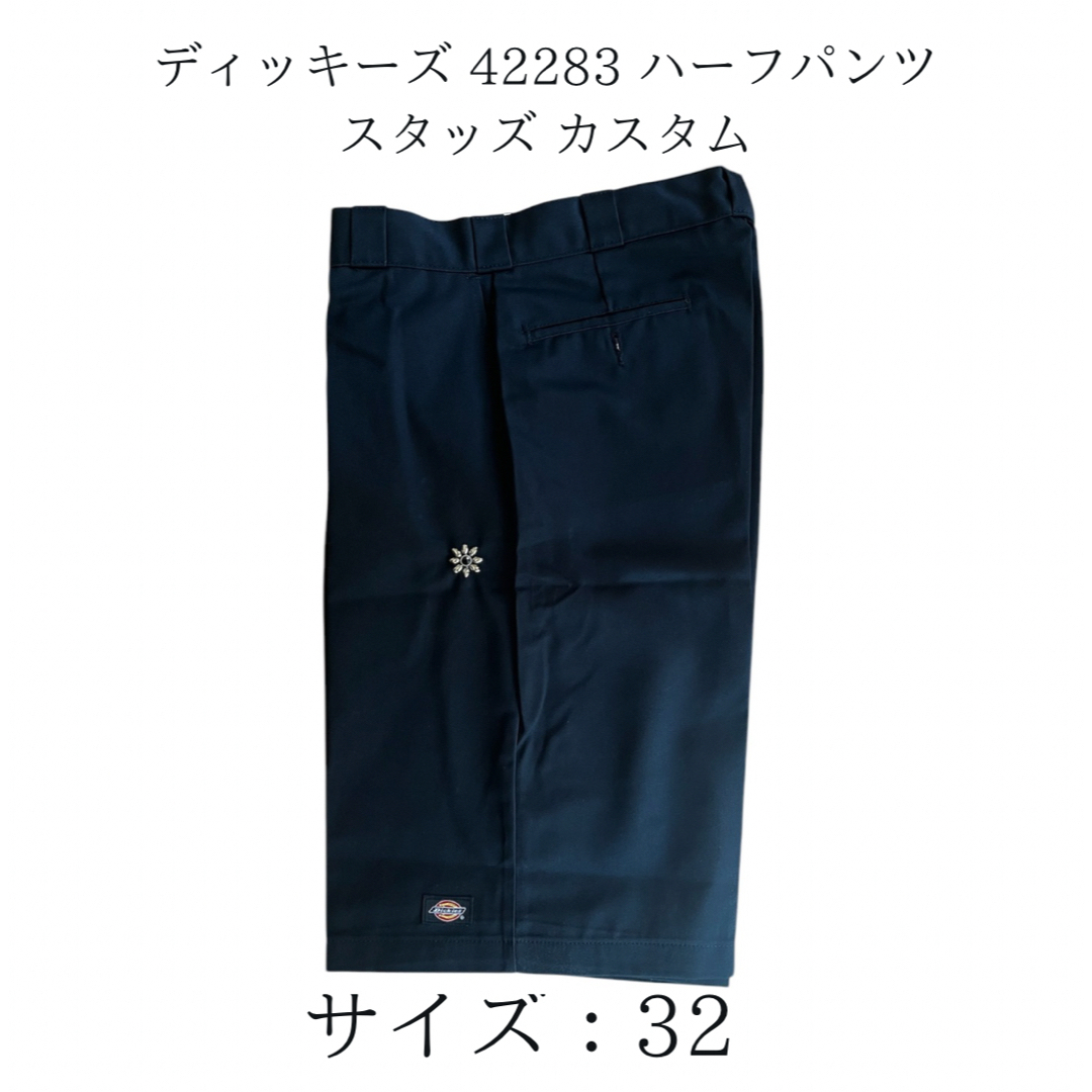 Dickies - ディッキーズ 42283 ハーフパンツ ブラック スタッズ Dickies - ディッキーズ 42283 ハーフパンツ ブラック スタッズ