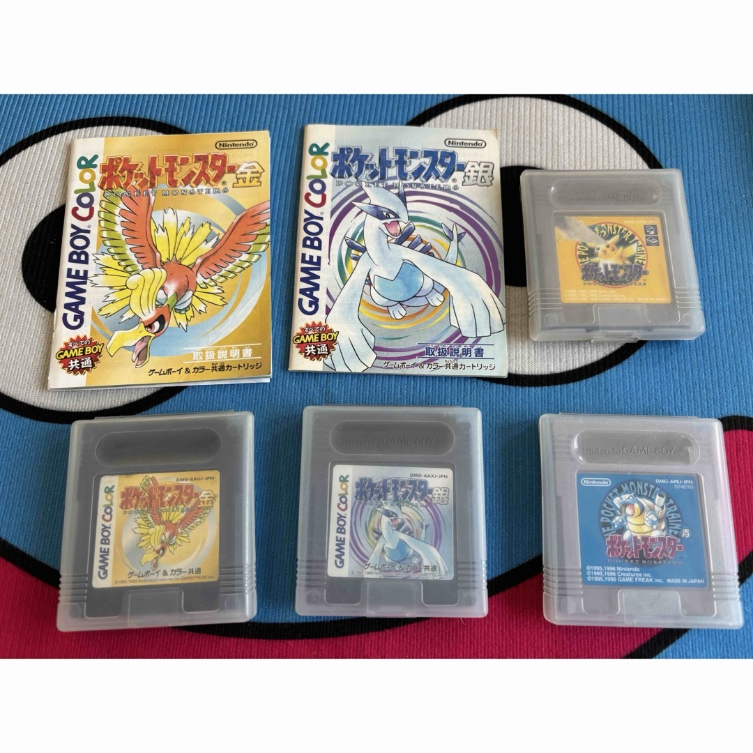 ゲームボーイ - ポケットモンスター4本セット 金・銀 ゲームボーイ - ポケットモンスター4本セット 金・銀