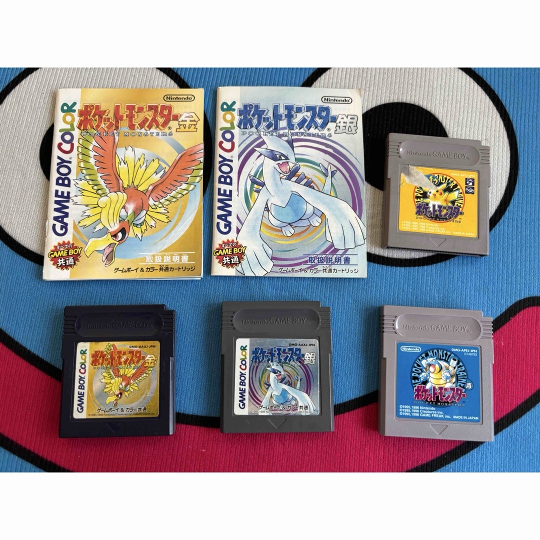 ゲームボーイ - ポケットモンスター4本セット 金・銀 ゲームボーイ - ポケットモンスター4本セット 金・銀