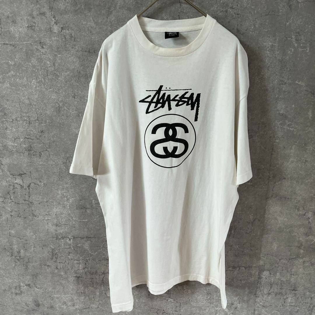 STUSSY - stussy ステューシー tシャツ 半袖 白 メキシコ製 L STUSSY - stussy ステューシー tシャツ 半袖 白 メキシコ製 L