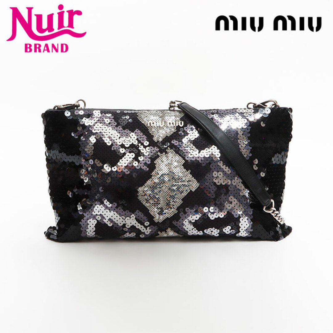 MIU MIU - ミュウ ミュウ Miu Miu スパンコール クラッチバッグ MIU MIU - ミュウ ミュウ Miu Miu スパンコール クラッチバッグ