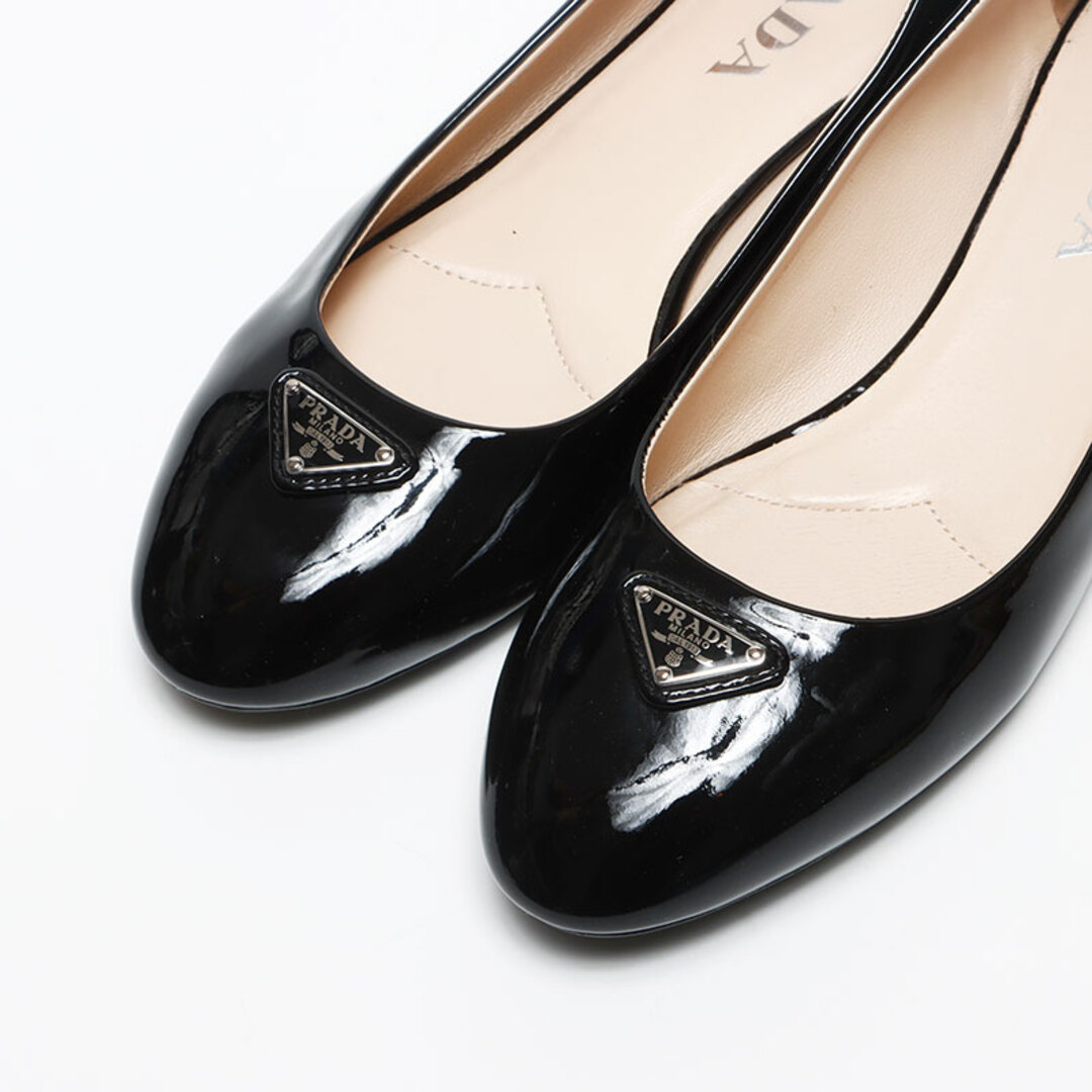 PRADA - プラダ PRADA トライアングルロゴ パテントレザー PRADA - プラダ PRADA トライアングルロゴ パテントレザー
