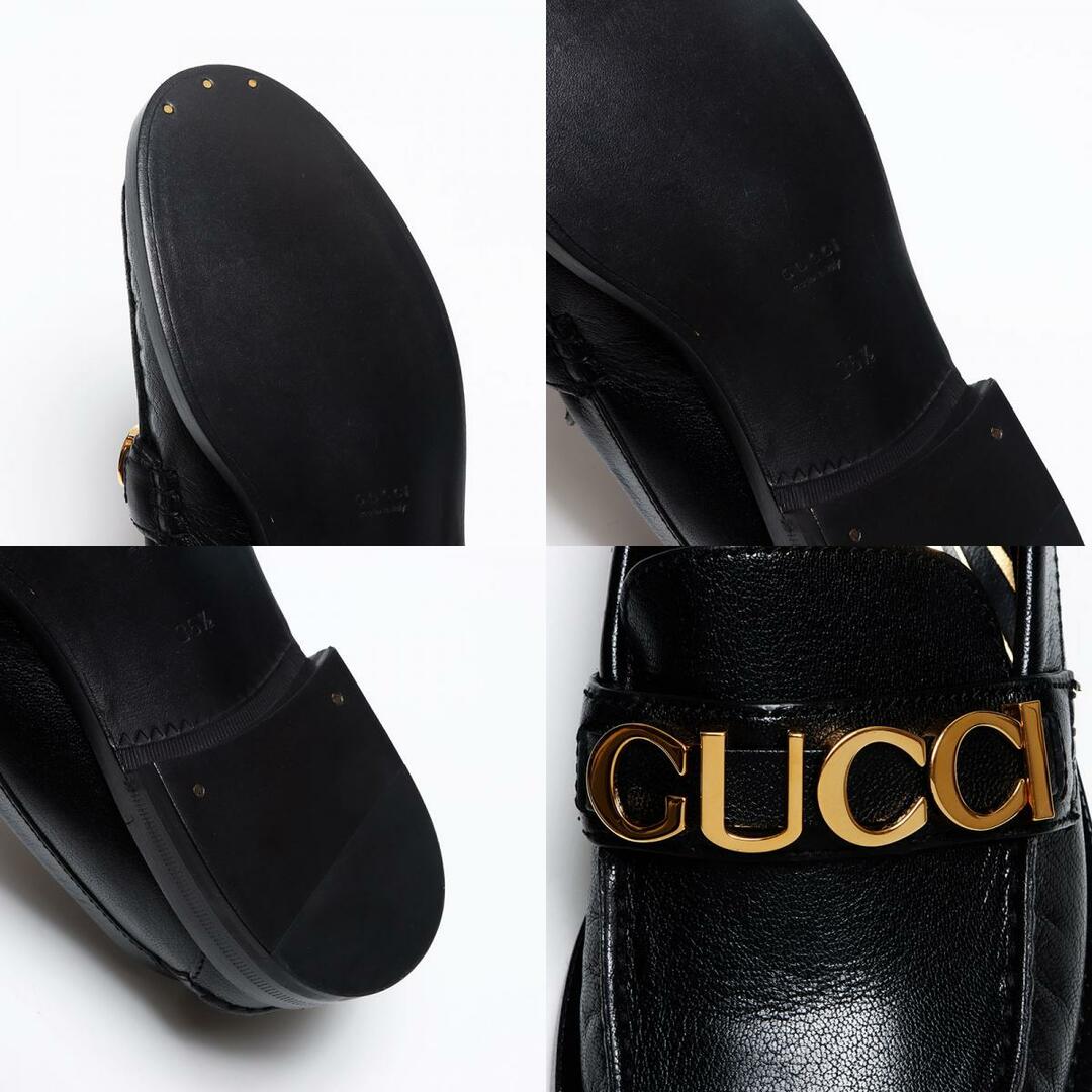 GUCCI - グッチ GUCCI ローファー レザー ロゴ Size:36.5 23.5cm GUCCI - グッチ GUCCI ローファー レザー ロゴ Size:36.5 23.5cm