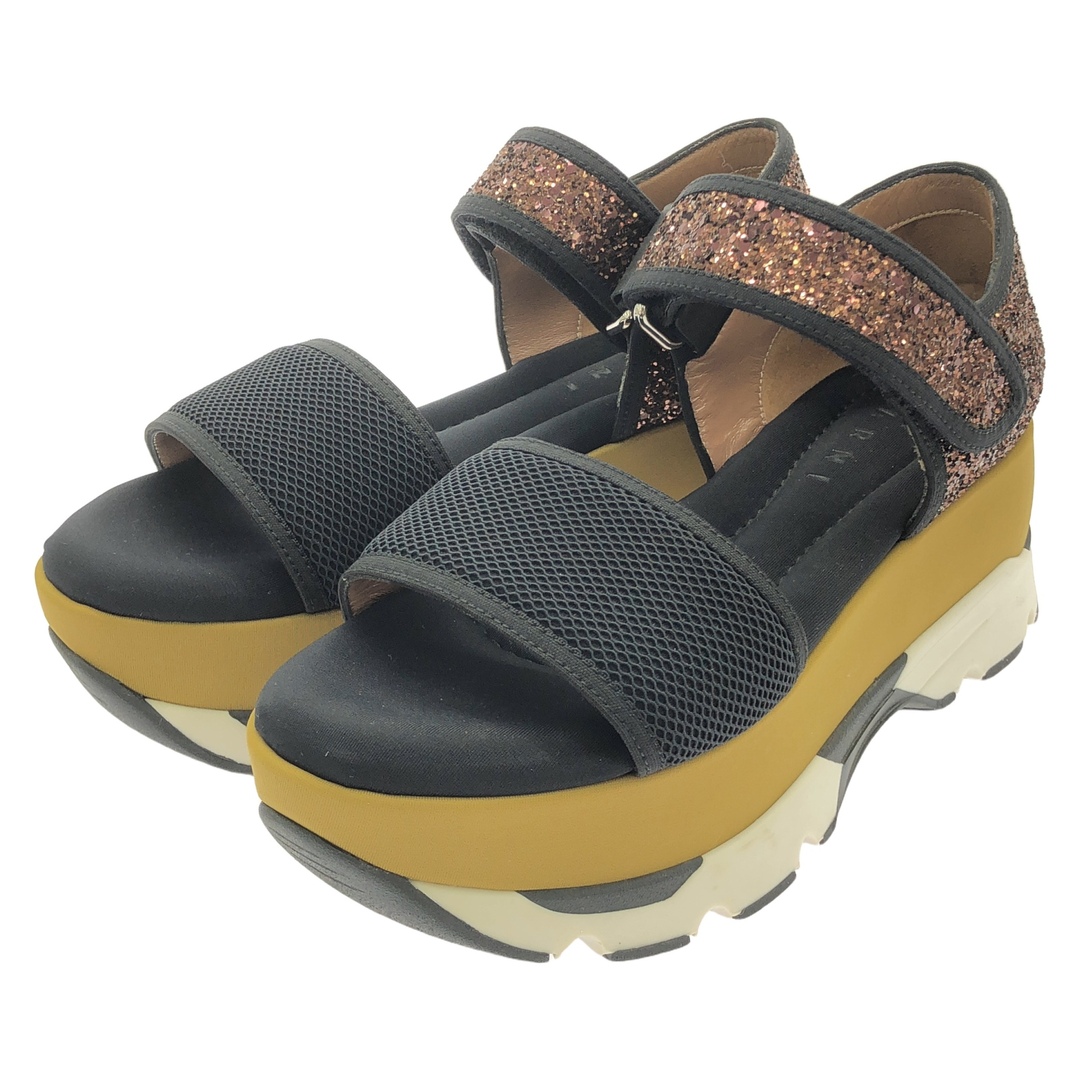 MARNI - マルニ MARNI シューズ 厚底グリッターサンダル MARNI - マルニ MARNI シューズ 厚底グリッターサンダル