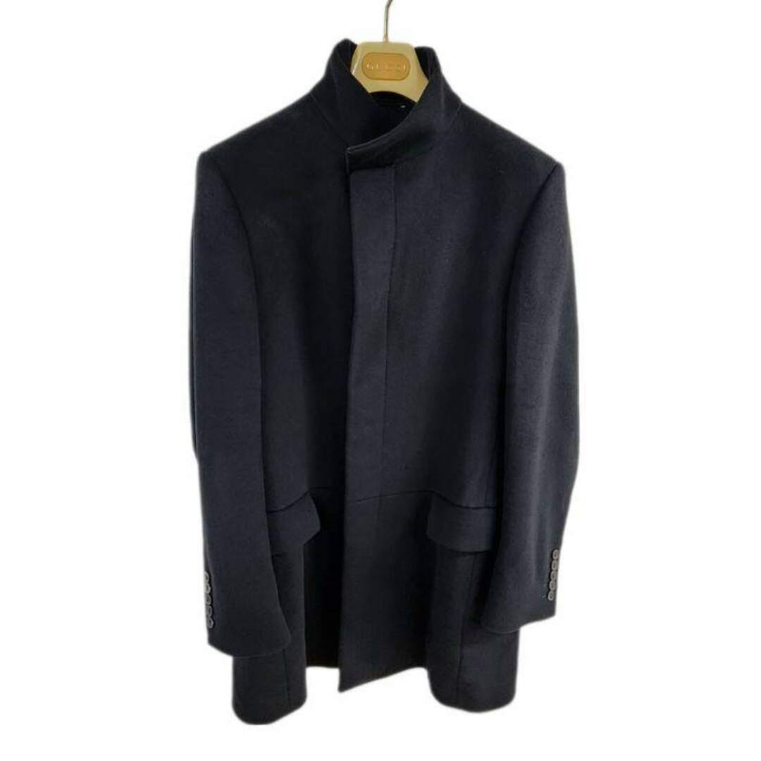 GUCCI - GUCCI グッチ コート 48P3F0 ブラック ウール100 GUCCI - GUCCI グッチ コート 48P3F0 ブラック ウール100