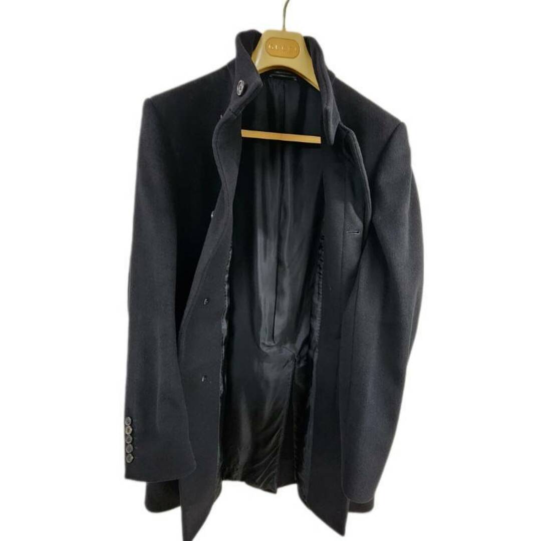 GUCCI - GUCCI グッチ コート 48P3F0 ブラック ウール100 GUCCI - GUCCI グッチ コート 48P3F0 ブラック ウール100