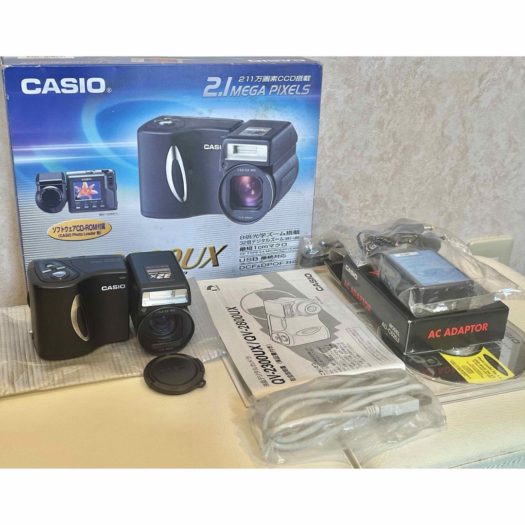 CASIO - カシオ デジタルカメラ CASIO QV-2800UX レンズが回転 CASIO - カシオ デジタルカメラ CASIO QV-2800UX レンズが回転