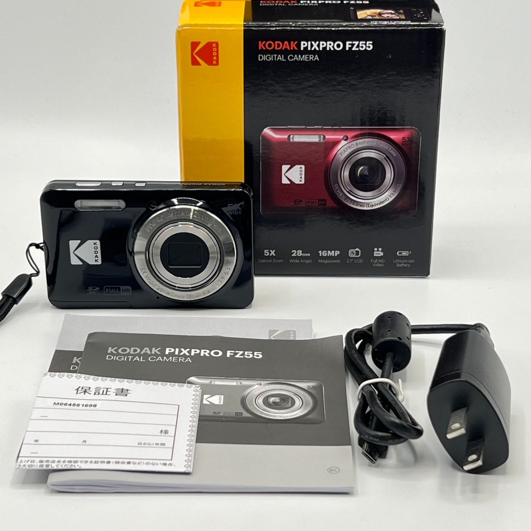 美品】Kodak PIXPRO FZ55BK2A ブラック コンパクトカメラ 美品】Kodak PIXPRO FZ55BK2A ブラック コンパクトカメラ