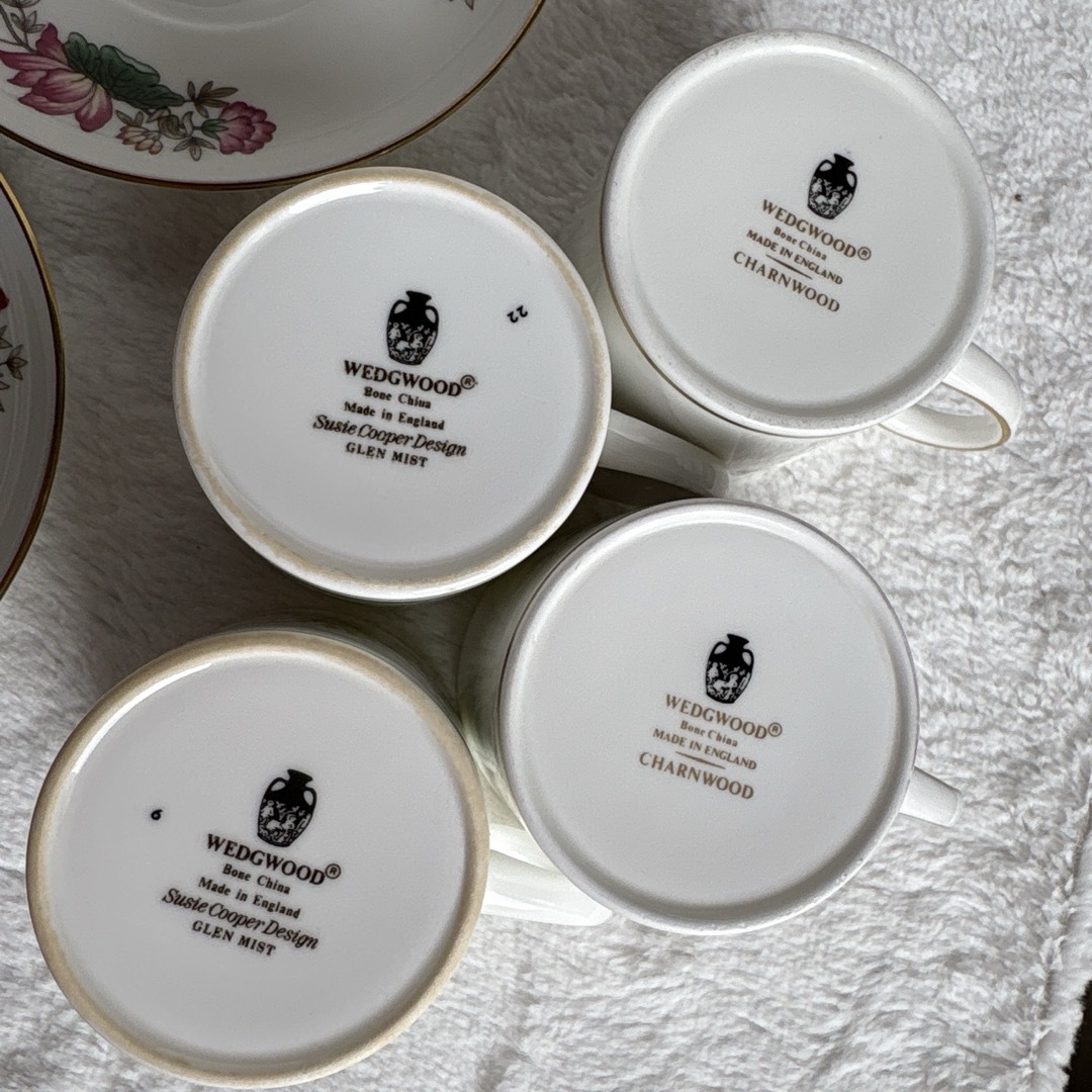 WEDGWOOD - WEDGWOOD エスプレッソ カップ&ソーサー 4客セットの WEDGWOOD - WEDGWOOD エスプレッソ カップ&ソーサー 4客セットの