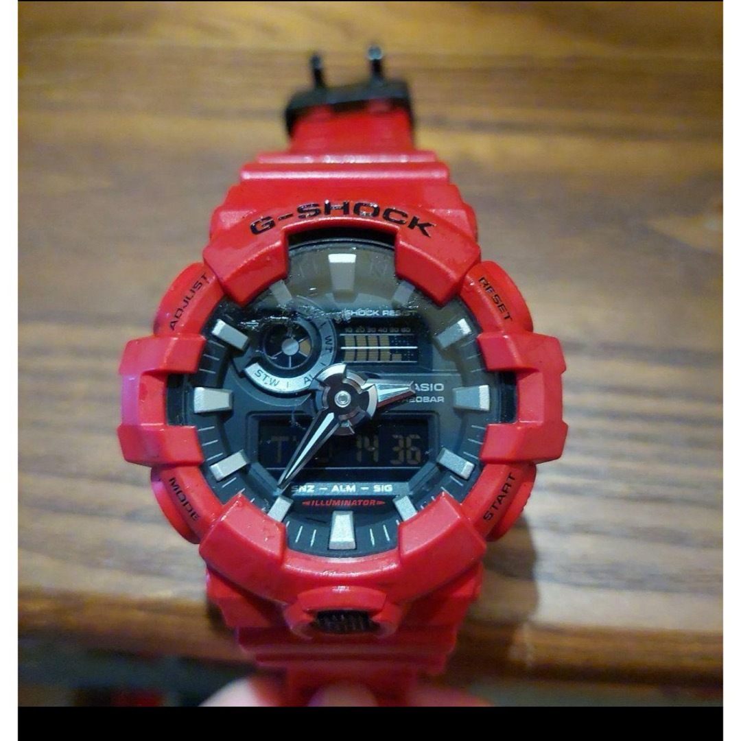 G-SHOCK - G-SHOCK GA-700 レッド 腕時計
