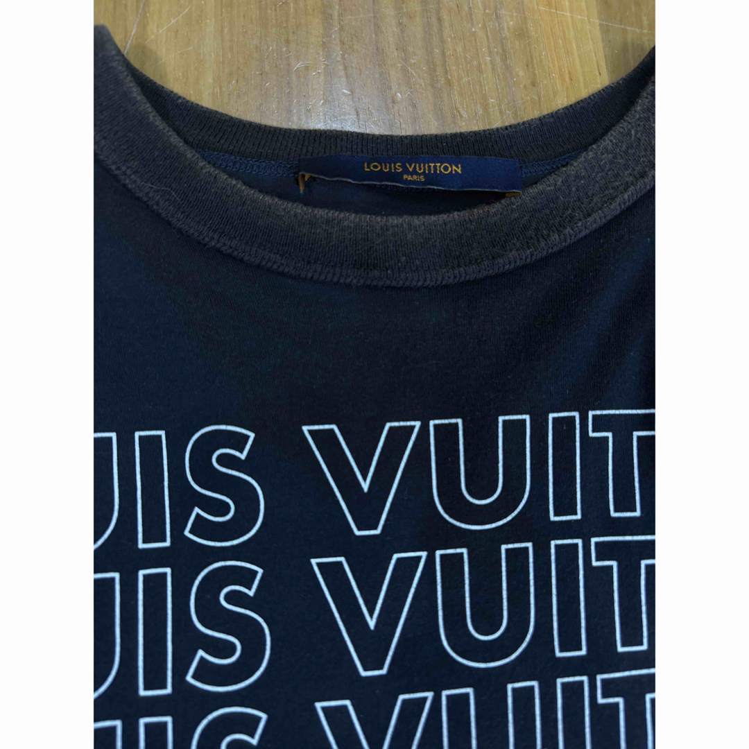 LOUIS VUITTON - LOUIS VUITTON パッチワーク ロゴ プリント T LOUIS VUITTON - LOUIS VUITTON パッチワーク ロゴ プリント T