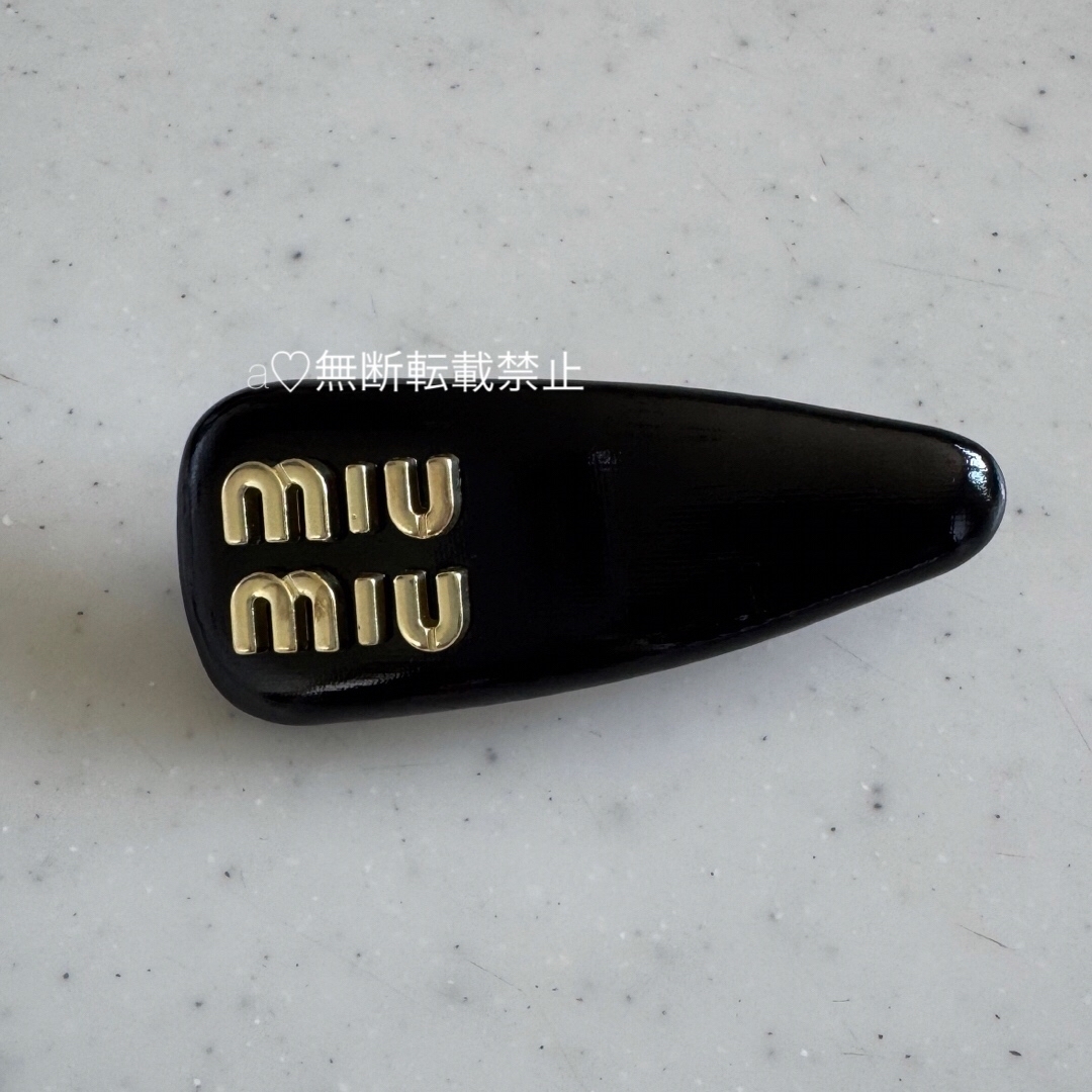MIU MIU - miumiu バレッタ ヘアクリップの通販 by a♡'s shop MIU MIU - miumiu バレッタ ヘアクリップの通販 by a♡'s shop