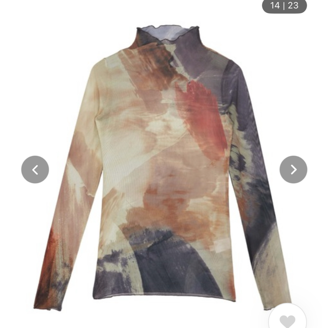 Ameri VINTAGE - AMERI エリザベスステンドグラスシアートップス Ameri VINTAGE - AMERI エリザベスステンドグラスシアートップス