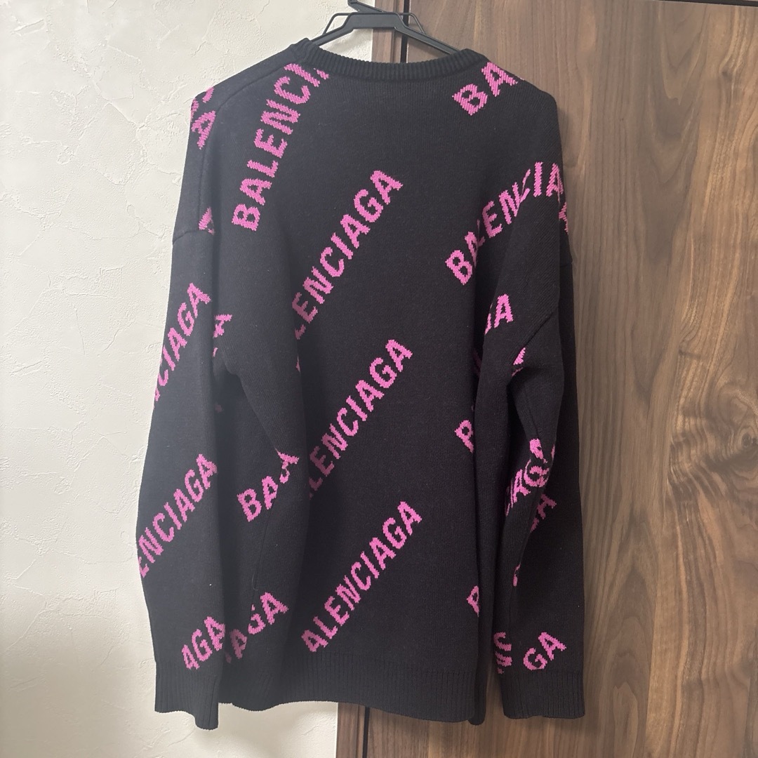 BALENCIAGA - バレンシアガ ジャガード ロゴ ニットの通販 by Ms BALENCIAGA - バレンシアガ ジャガード ロゴ ニットの通販 by Ms