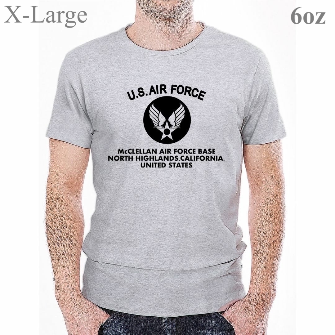 AIR FORCE AR グレー-黒【XL 6oz TS】【SVC メンズのトップス(Tシャツ/カットソー(半袖/袖なし))の商品写真