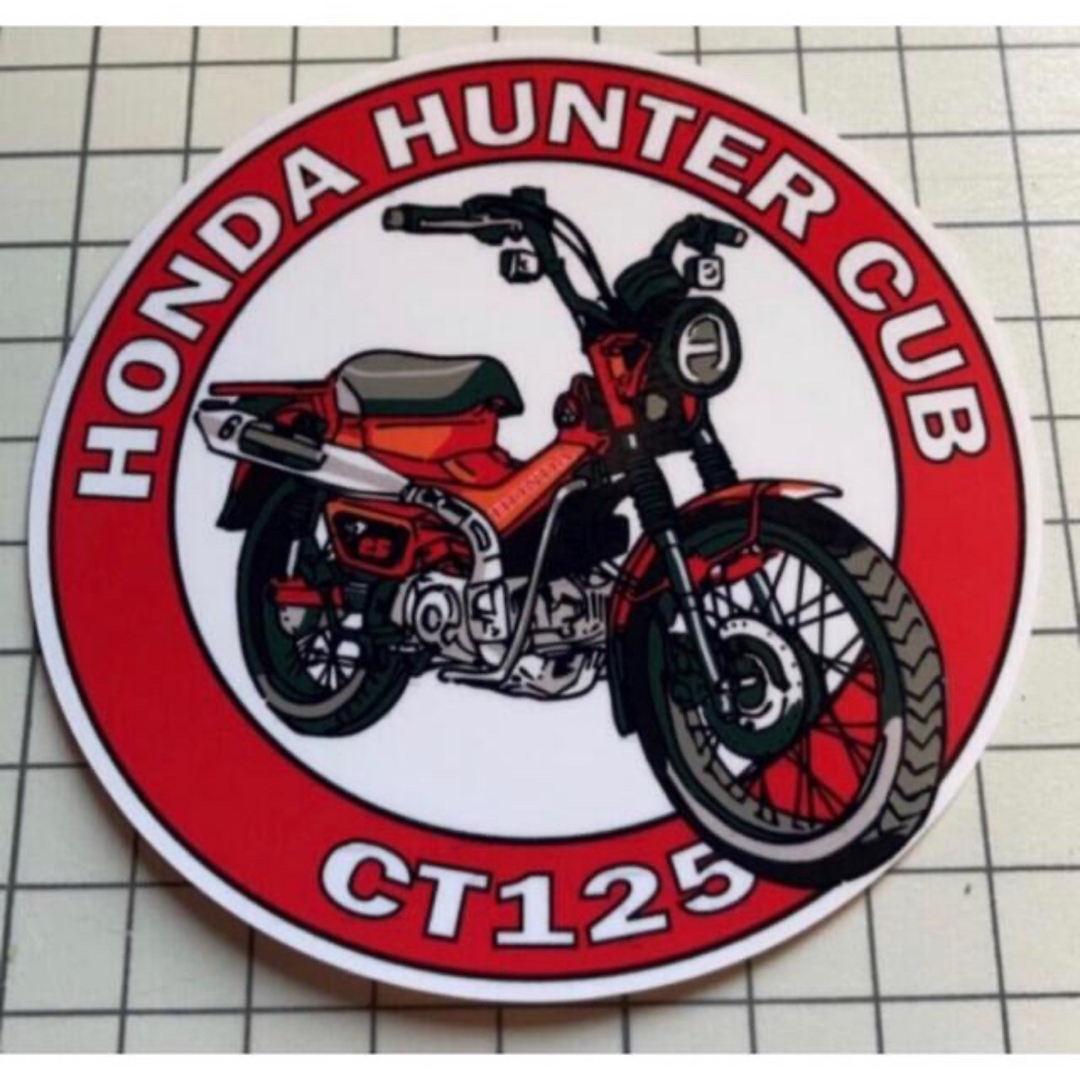 ・ホンダハンターカブステッカー 自動車/バイクのバイク(ステッカー)の商品写真