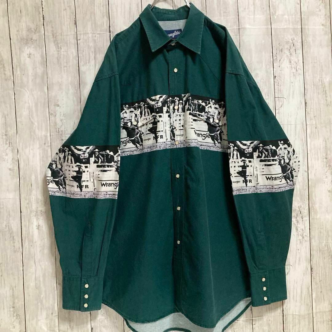Wrangler - 90sヴィンテージ古着 ラングラー ロデオプリント Wrangler - 90sヴィンテージ古着 ラングラー ロデオプリント