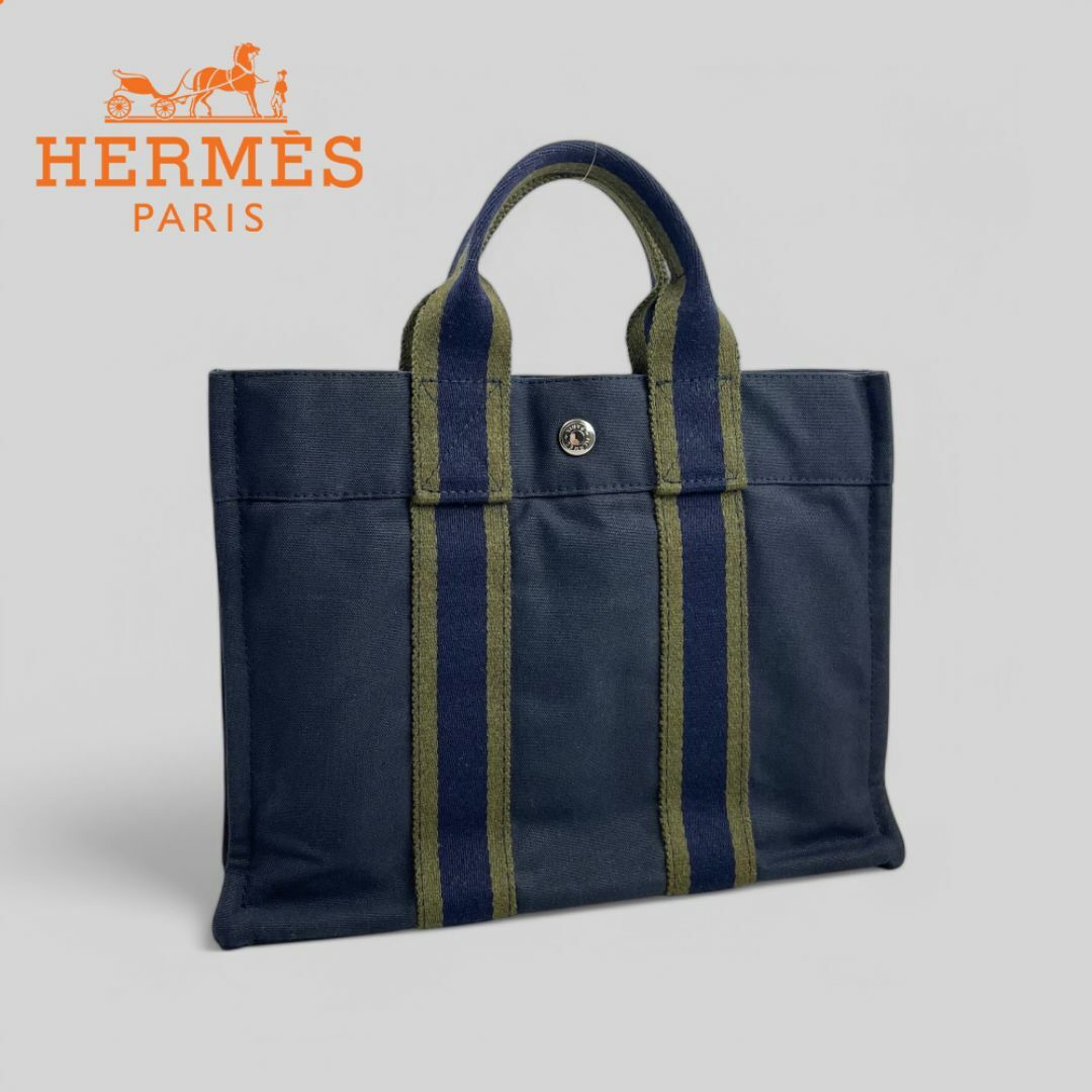 HERMES - ほぼ未使用□HERMES□フールトゥPM キャンバス トート HERMES - ほぼ未使用□HERMES□フールトゥPM キャンバス トート