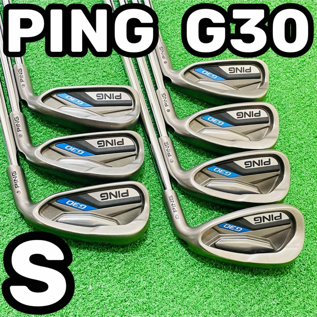 PING - 8430 PING G30 ピン アイアン7本セット S 右利き N.S.PRO PING - 8430 PING G30 ピン アイアン7本セット S 右利き N.S.PRO