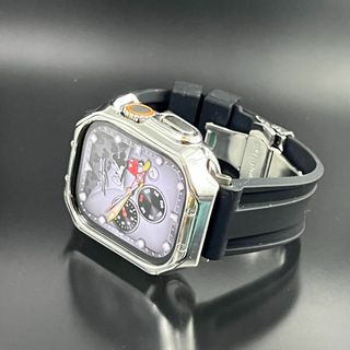 アップルウォッチ(Apple Watch)のアップルウォッチ　49mm45mm46mm tpuケース ワイドワイドラバー(ラバーベルト)