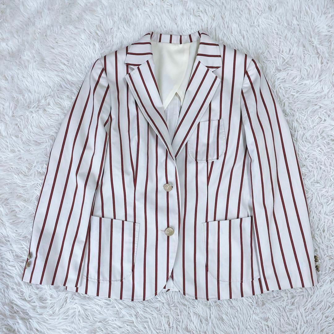 NEWYORKER - 美品✨NEW YORKER ストライプ柄 サマージャケット NEWYORKER - 美品✨NEW YORKER ストライプ柄 サマージャケット