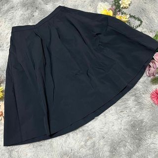 ユニクロ(UNIQLO)の【UNIQLO】ドライストレッチタックフレアスカート　(L)(ひざ丈スカート)