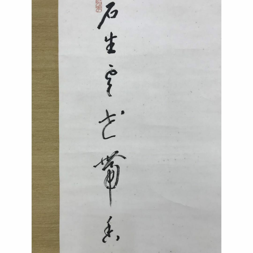 真作/白雲(画)/天龍寺管長 関精拙(賛)/菊花画賛/掛軸☆宝船☆AF 真作/白雲(画)/天龍寺管長 関精拙(賛)/菊花画賛/掛軸☆宝船☆AF