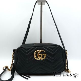 GUCCI - GUCCI(グッチ) ショルダーバッグ - 702427 ブルー×黒 GUCCI - GUCCI(グッチ) ショルダーバッグ - 702427 ブルー×黒