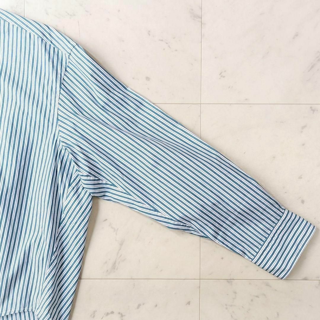 美品✨ドゥロワー Drawer コットンストライプショートシャツ