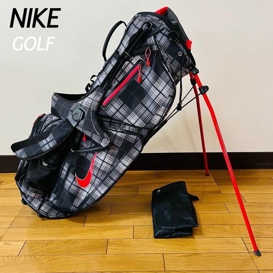 NIKE - 美品 ナイキ ゴルフ キャディバッグ スタンド式 NIKE - 美品 ナイキ ゴルフ キャディバッグ スタンド式