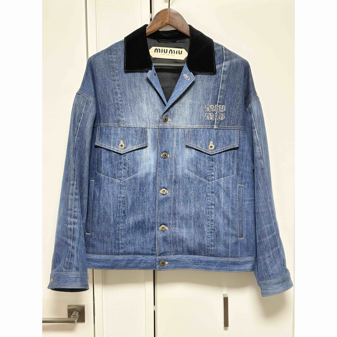 MIU MIU - MIU MIU アップサイクルデニムジャケット 38 ミュウ MIU MIU - MIU MIU アップサイクルデニムジャケット 38 ミュウ