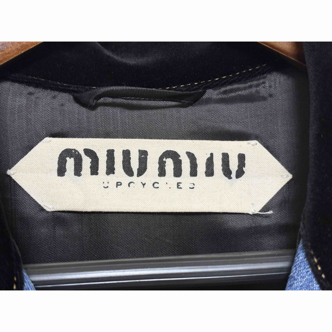 MIU MIU - MIU MIU アップサイクルデニムジャケット 38 ミュウ MIU MIU - MIU MIU アップサイクルデニムジャケット 38 ミュウ