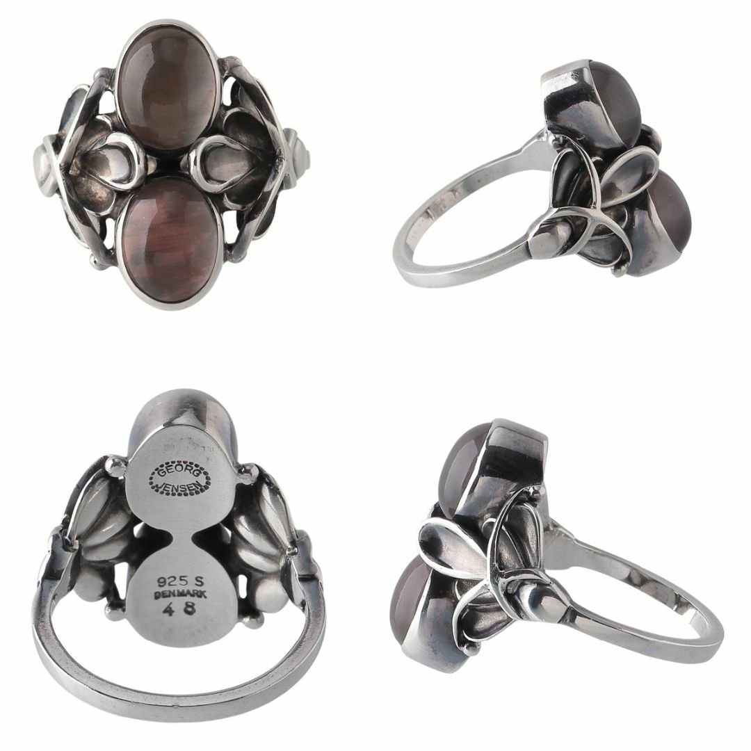 Georg Jensen - ジョージジェンセン #48 クォーツ リング 12.5号 Georg Jensen - ジョージジェンセン #48 クォーツ リング 12.5号