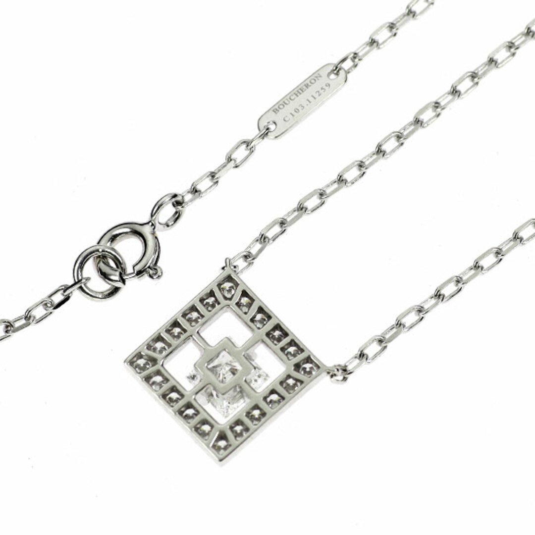 BOUCHERON - ブシュロン K18WG ダイヤモンド ペンダント BOUCHERON - ブシュロン K18WG ダイヤモンド ペンダント