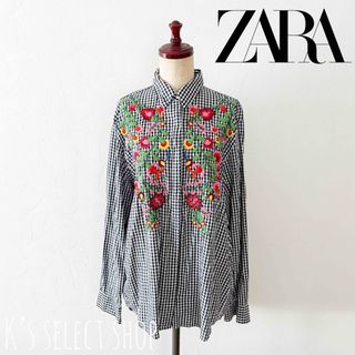 ZARA - 【新品】ZARA ザラ リボン付きプリント柄シャツ Sサイズ ZARA - 【新品】ZARA ザラ リボン付きプリント柄シャツ Sサイズ