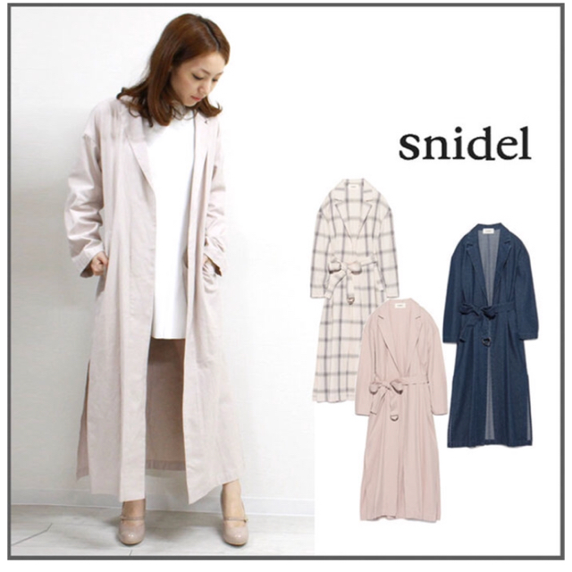 SNIDEL(スナイデル)の◯スナイデル ロングガウンコート◯ レディースのジャケット/アウター(ロングコート)の商品写真