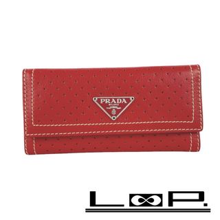 PRADA - □新同□ プラダ キーケース 鍵 6連 パンチング レザー PRADA - □新同□ プラダ キーケース 鍵 6連 パンチング レザー