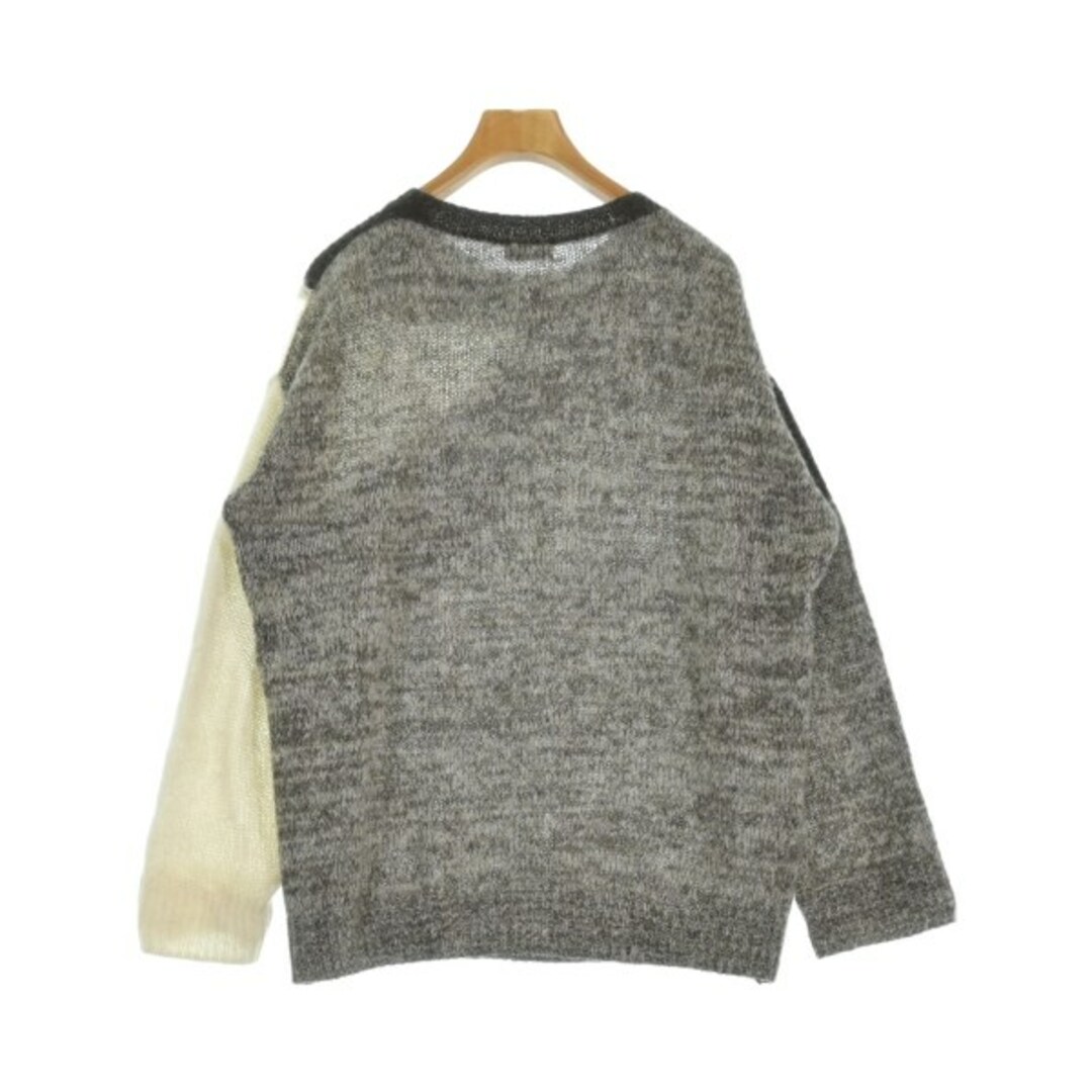 DRIES VAN NOTEN - DRIES VAN NOTEN ニット・セーター S 茶系x白 DRIES VAN NOTEN - DRIES VAN NOTEN ニット・セーター S 茶系x白